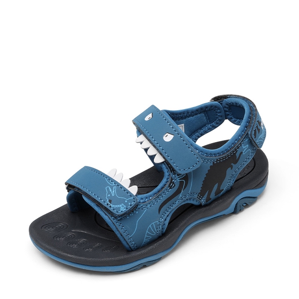 Boys & Girls Open-Toe Sport Sandals - NAVY BLUE DINOSAUR -  0